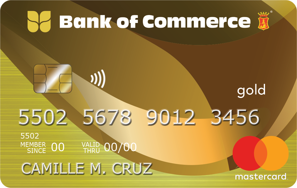 Bank of Commerce Gold Mastercard credit card