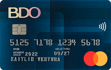 BDO Standard Mastercard credit card