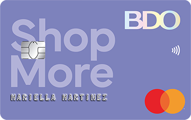 BDO ShopMore Mastercard - Purple credit card