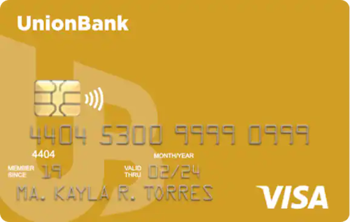 UnionBank Gold Visa credit card