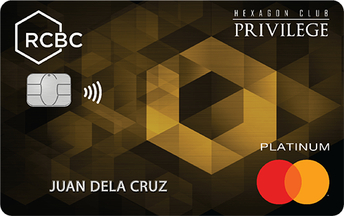 RCBC Hexagon Privilege Platinum Mastercard credit card