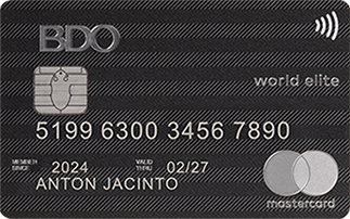 BDO World Elite Mastercard credit card