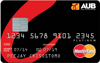 AUB Platinum Mastercard credit card