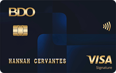 BDO Visa Signature credit card