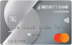 Security Bank Platinum Mastercard credit card