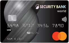 Security Bank World Mastercard credit card