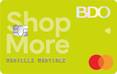 BDO ShopMore Mastercard - Green credit card