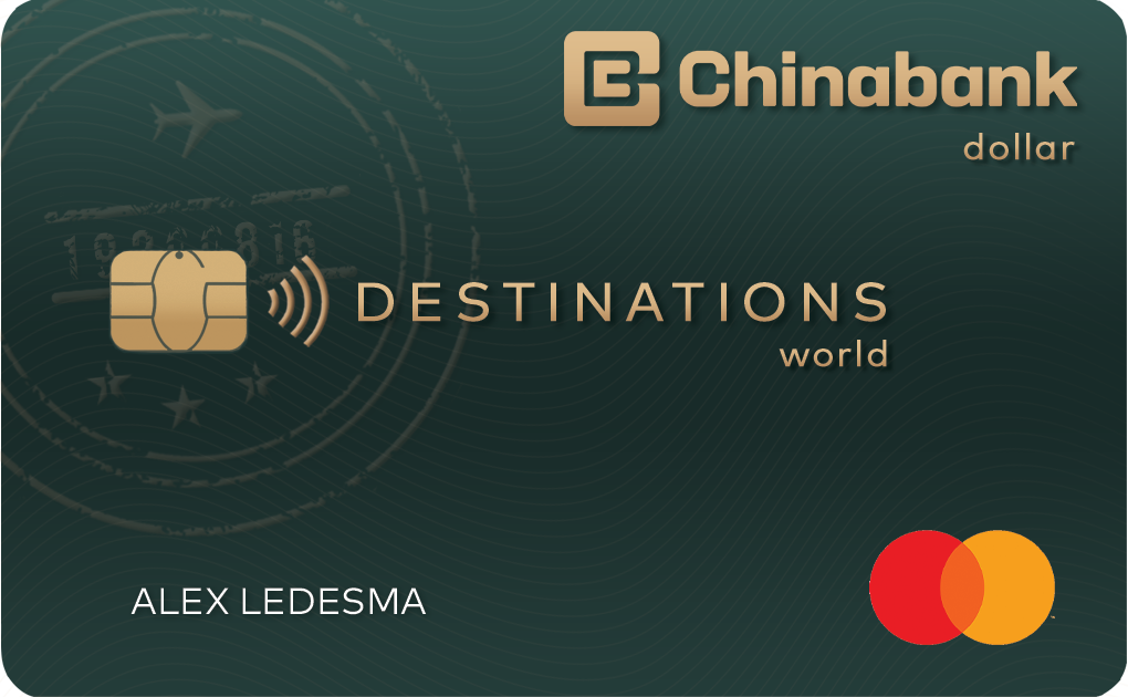 Chinabank Destinations World Dollar Mastercard credit card