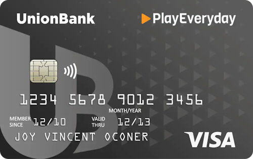 UnionBank PlayEveryday Visa credit card