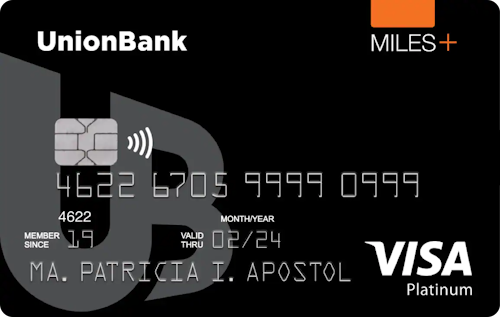 UnionBank Miles Visa Platinum credit card