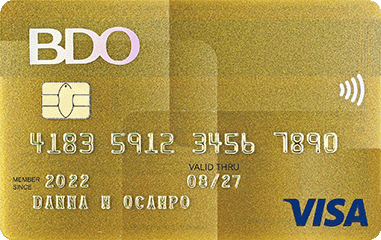 BDO Visa Gold credit card